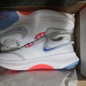 Nike White and Blue Athletic Shoes